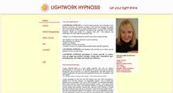 Desktop Screenshot of lightworkhypnosis.com